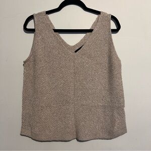 Lane Bryant Beige Knit Tank Top